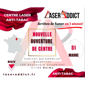 Ouverture d\'un nouveau centre LaserAddict en franchise à Reims